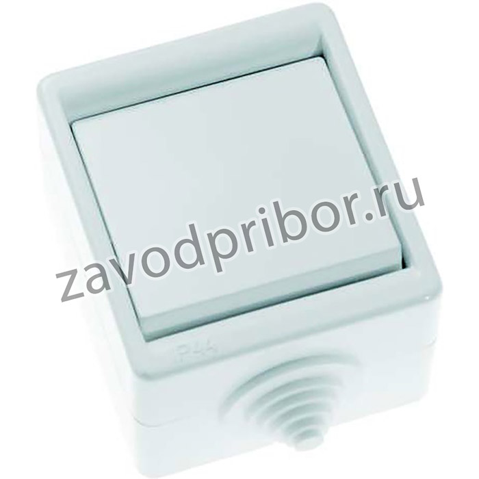 Выключатель 1-кл. ОП 10А IP44 А110-015 бел. Кунцево 5904