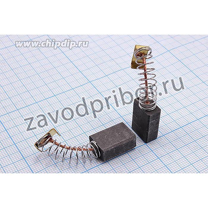 Щетка для двигателей, 7x12.5x17 мм, для STERN CS-210 1600Wt; двиг щетка\ 7,0x12,5x17\пруж/пятак 6x11\\CS-210\