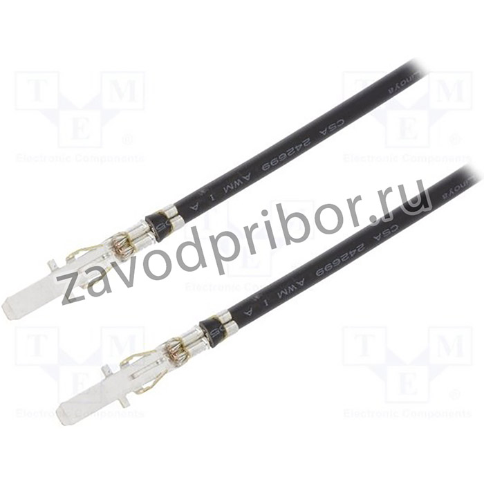 0797582042, Cable Assembly UL 1061 0.3m 16AWG Terminal to Terminal 1 to 1 POS M-M Crimp-Crimp Sabre Bag