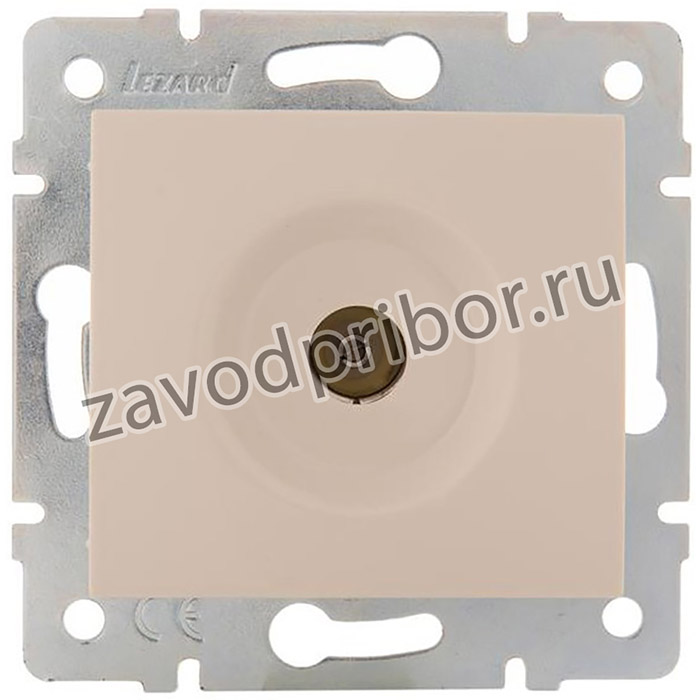 Розетка телевизионная оконечная TV СП Karina механизм крем. LEZARD 707-0388-130