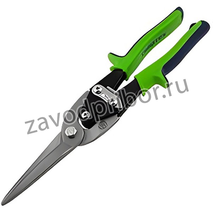 78339, Ножницы по металлу, удлиненные, 285 мм, пряморежущие, 2-комп.обрезиненные рук-ки// Сибртех