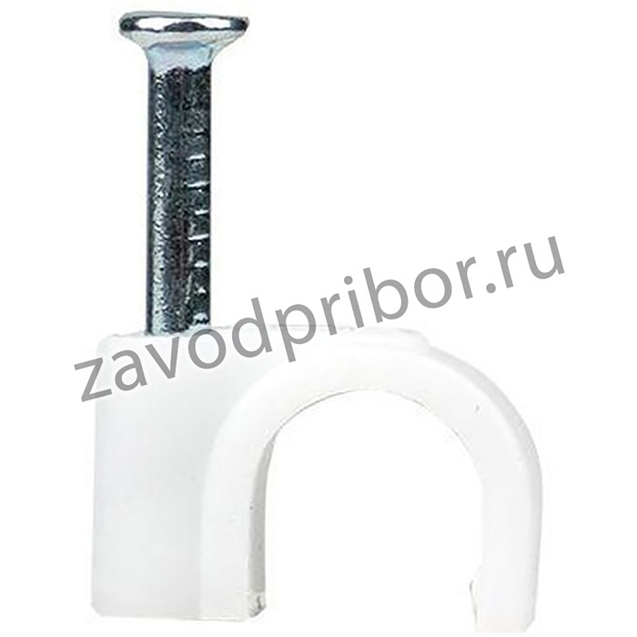Скоба крепежная круглая 6мм (уп.50шт) EKF plcn-sr-6