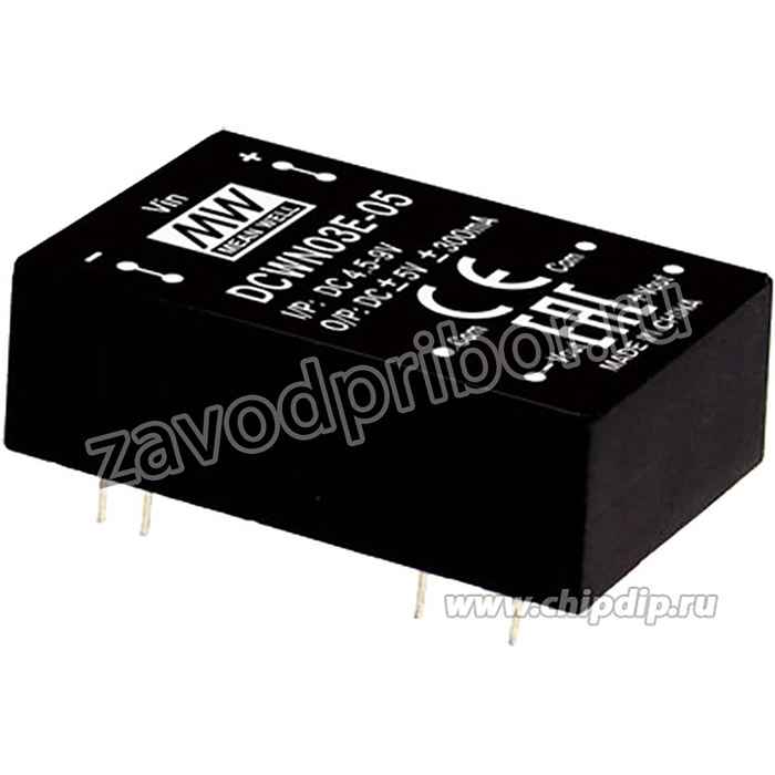 DCWN03B-12, DC/DC преобразователь, 3Вт, вход 18-36В,выход 12,-12В/0.125А