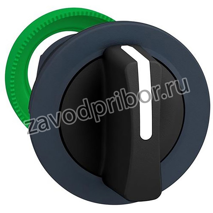 ZB5FD3, Selector Switch Front Element, Black Handle, Latching Function