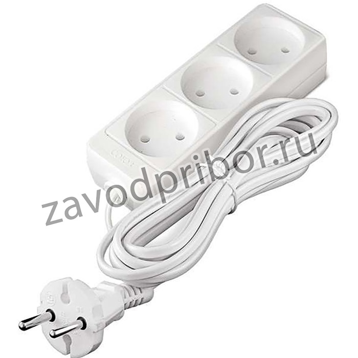 Удлинитель 3х3м без заземл. 6А IP20 1.3кВт ШВВП Союз 481S-0303