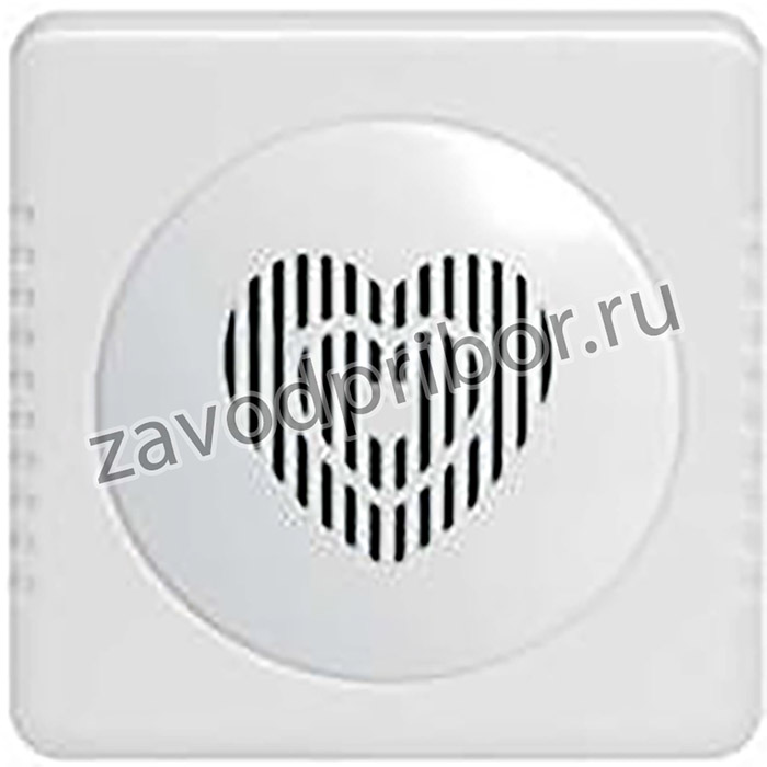 Звонок проводной Сюрприз 12 мел. с питанием от батареек с кнопкой и проводом 2ААх1.5В 80-90дБА бел. Тритон СР-02Б