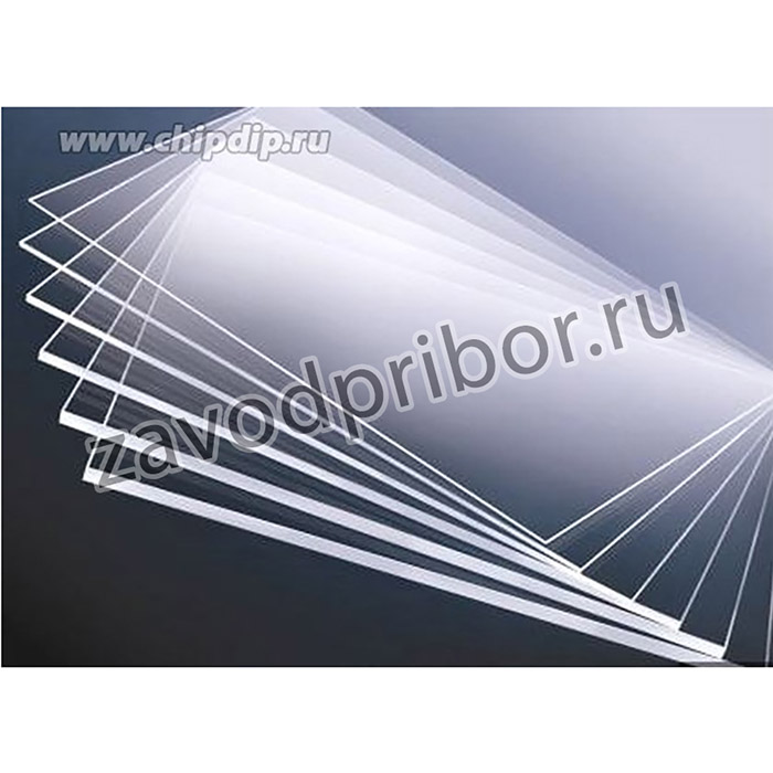 Оргстекло прозрачное бесцветное 10 х 330 х 450 мм