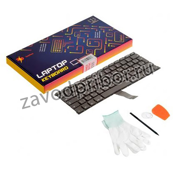 (A1369 angular enter RUS) клавиатура для Apple MacBook Air 13 A1369 A1466, Mid 2011 - Mid 2017 (ZeepDeep Haptic) Г-образный Enter RUS