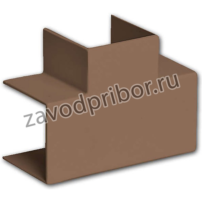 Тройник накладной 90град. для кабель-канала РКК 80х60/40 корич. Ruvinil ТРН-80х60-К