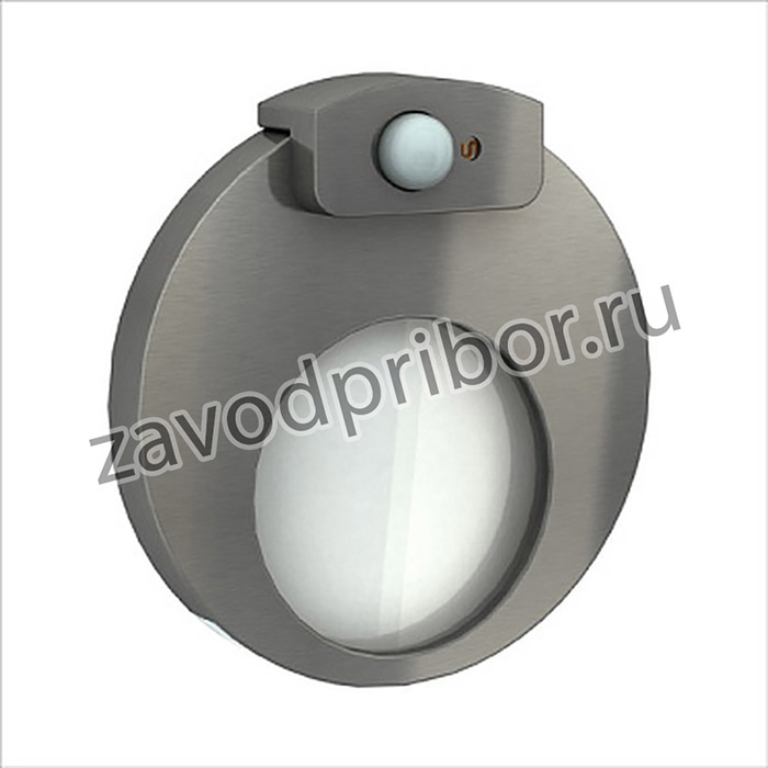 Zamel Светильник MUNA Сталь/Хол.бел. в монт.коробку, 230V AC с датчиком движения