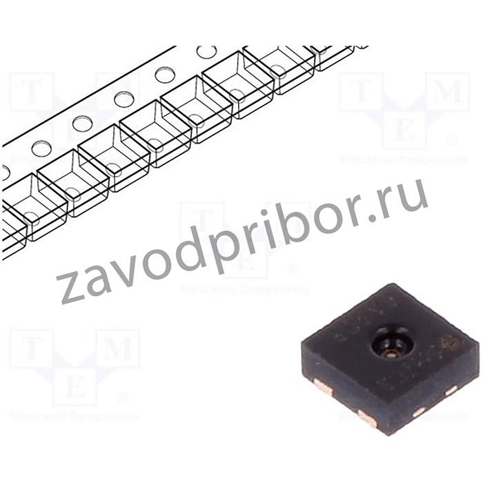 SHTC3, Датчик: температуры и влажности, Диапазон: 0-100% RH, -0,3-4ВDC