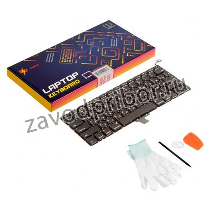 (A1278 straight enter RUS) клавиатура для Apple MacBook Pro 13 A1278 Late 2008 - Mid 2012 (ZeepDeep Haptic) прямой Enter RUS РСТ