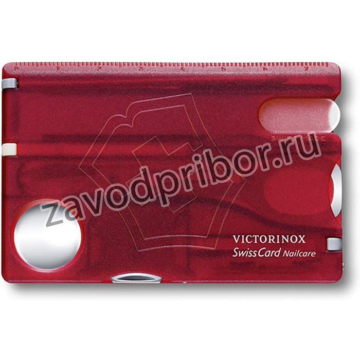 0.7240.T, Швейцарская карточка Victorinox SwissCard Nailcare, красная