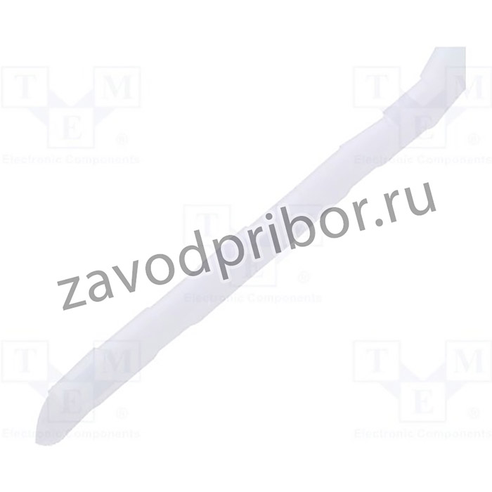 QOLTEC-52263, Лента для кроссировки, dпетли: 16мм, белый прозрачный, L: 10м