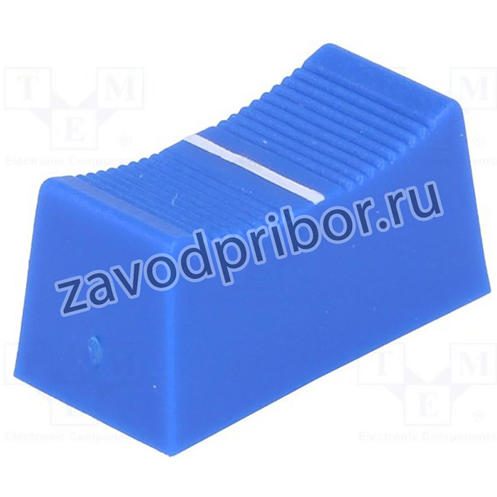 CS1/4A-BLU, Ручка: движок, Цвет: синий, 23x11x11мм, Мат-л: пластик