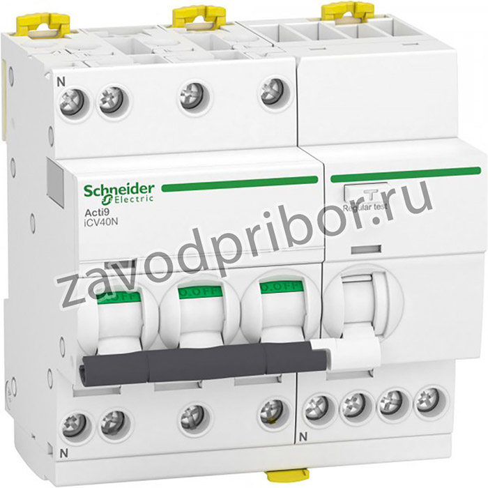 Schneider Electric Выключатель автоматический дифференциального тока iCV40 3P+N 6кА 25A C 30мA тип A