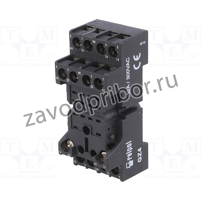 GZ4, Панелька для реле с винтовыми зажимами для R4