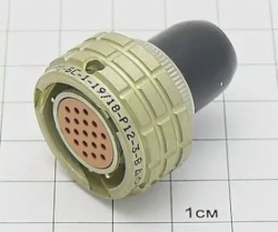 ОНЦ-БС-1-19/18-Р12-3В розетка кабельная с прямым кожухом 2002 год