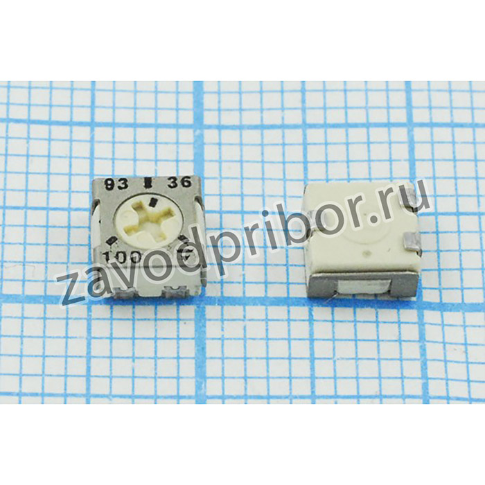 Подстроечный чип резистор 10 Ом, тип 12, SMD (01)