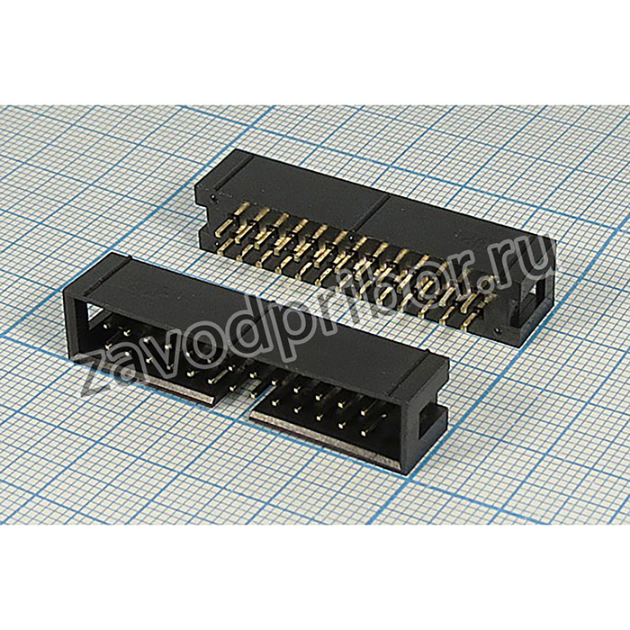 Разъем (IDC) BH-26 [IDC-26MS] вилка, шаг P2.54x2.54, контакты 26P, на плату, BH-26 [IDC-26MS]