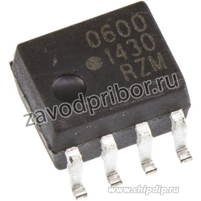 HCPL-0600-500E, Оптопара высокоскоростная с логическими уровнями на выходе [SO-8]