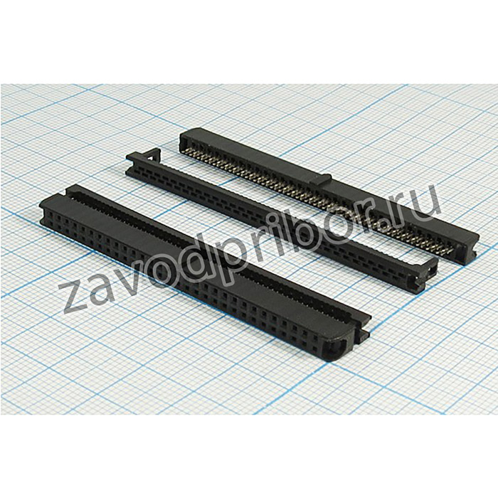 Гнездо IDC на 60 контактов, шаг 2x2мм, на шлейф; гн IDC\P2,0x2,0\60HP\ шлейф\\IDC2-60