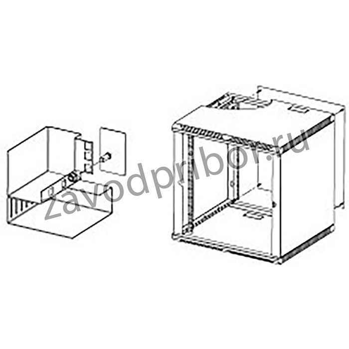 Цмо Стенка задняя к шкафу ШРН, ШРН-Э и ШРН-М 6U в комплекте с крепежом (А-ШРН-6)