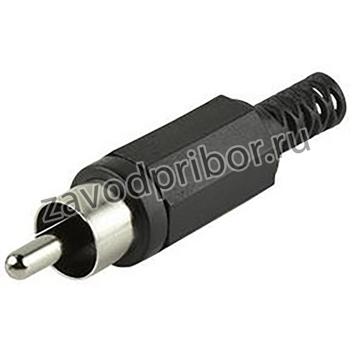 RCP-022, RCA Phono Connectors RCA plug, 1P, straight, cable mount, RD