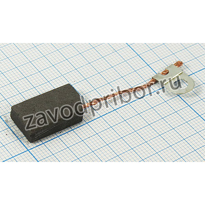 щетка для двигателей 5.0x12.5x20мм для рубанков Rebir 5709, дрелей Rebir 1305, 1023, 1205; двиг щетка\ 5,0x12,5x20\ клем/"O"d4\угл\