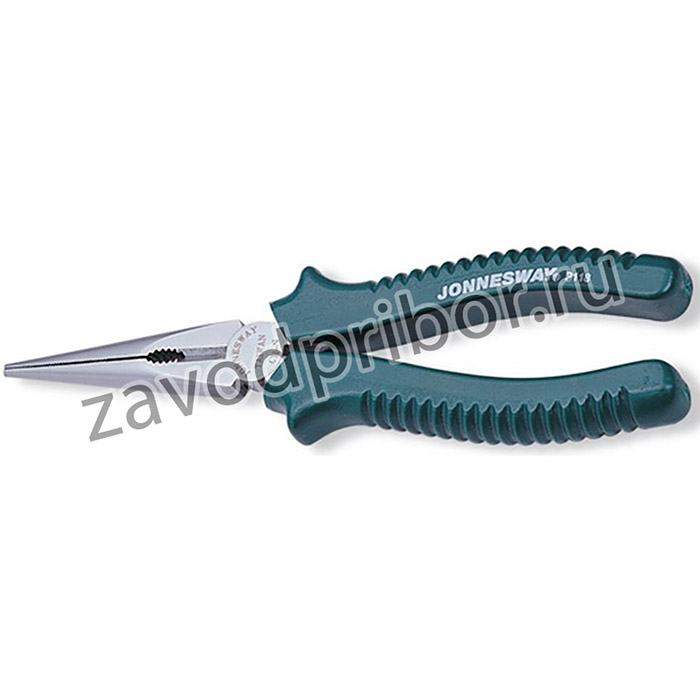 P118 Длинногубцы прямые, многофункциональные, с полимерными рукоятками, 200 мм