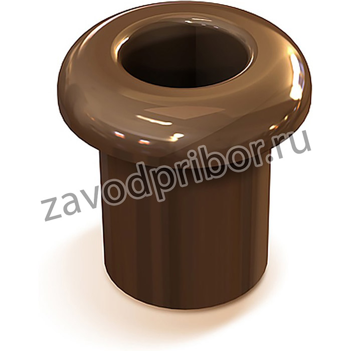 Втулка межстеновая фарфор, цвет -коричневый (2шт/уп)