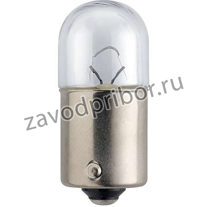 12814B2, Лампа автомобильная R10W 12V-10W (BA15s) (блистер 2шт.) (Philips)