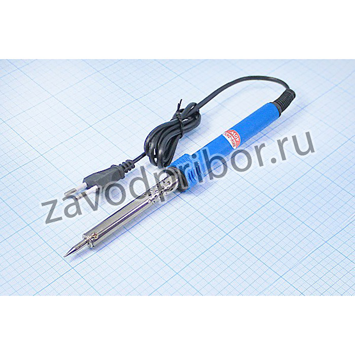 Паяльник электрический 220В, 40Вт, нихром, TUNDRA, пластиковая ручка; паяльник\220В\ 40Вт\\нихром\TUNDRA\пласт ручка