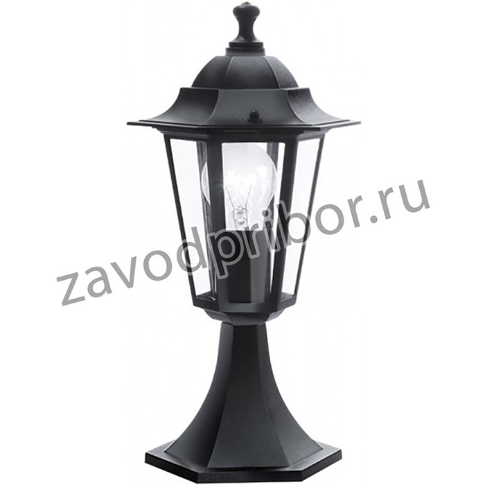 Eglo 22472 Светильник уличный напольный LATERNA 4, 1х60W (E27), H405, алюминий, черный/стекло
