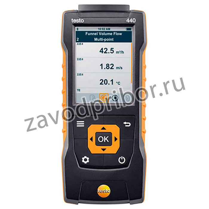 testo 440 — прибор для измерения скорости воздуха и оценки качества воздуха в помещении