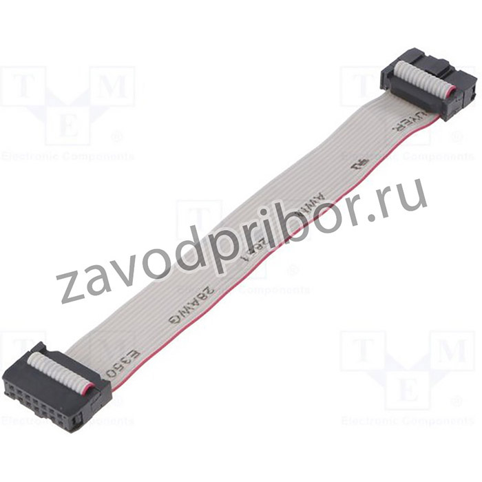 FC14300-S, Шлейф с разъемами IDC, 14x28AWG, Ш.шлейфа 1,27мм, 0,3м