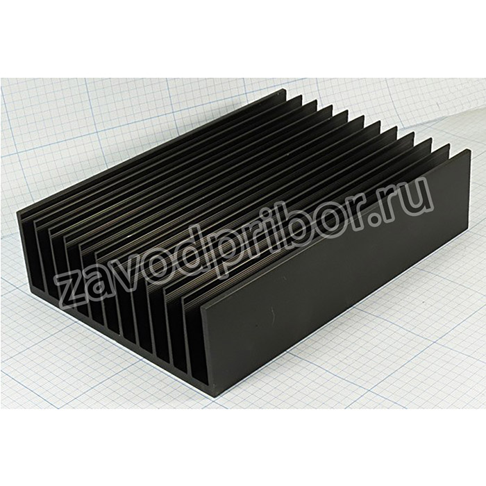 Радиатор охлаждения 200x140x 49, F57, Al, черный, BLA289-200; охладитель 200x140x 49\F57\\Al\ чер\BLA289-200\