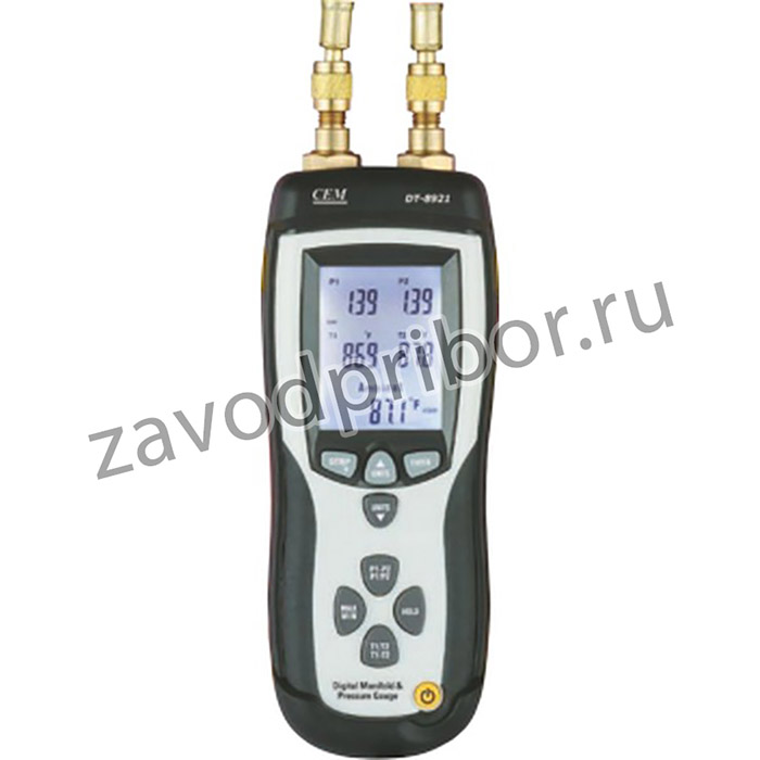 DT-8921 Манометр дифференциальный двухканальный - термометр
