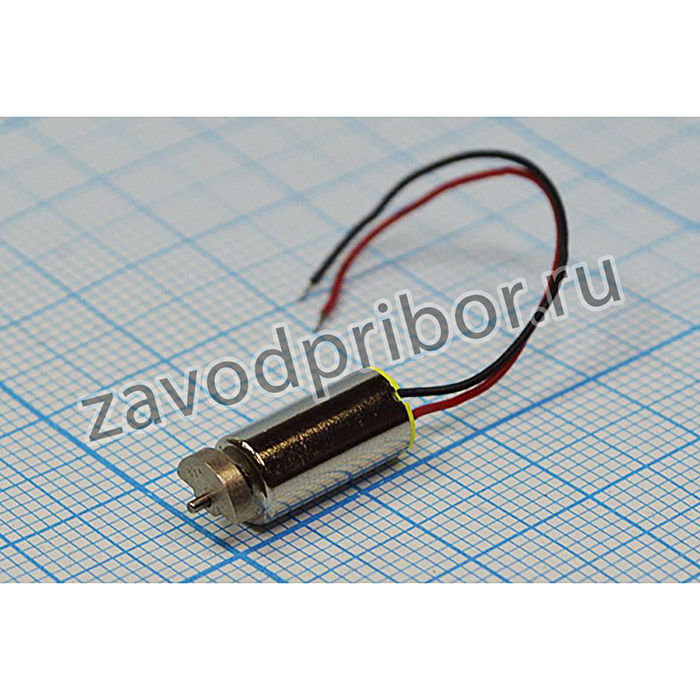 Вибромотор 1.3В, 9000 оборот/мин; двиг вибро 1,3В\0,08А\\ 9000\ 6x12m16\QX-6A[Z]\