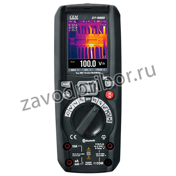 DT-9889 — мультиметр TRMS с встроенным тепловизором