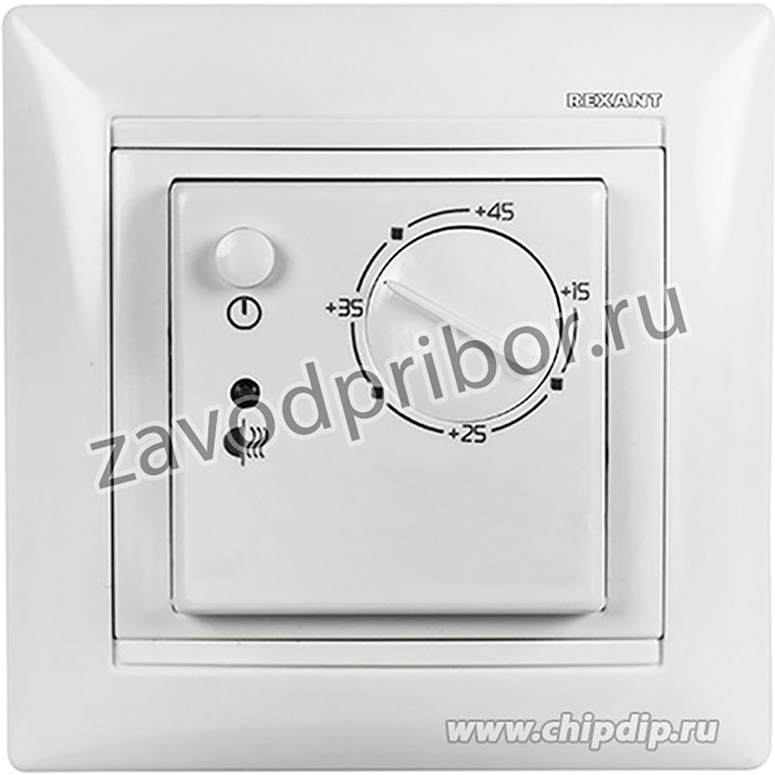 51-0563, Терморегулятор механический RX-308B бежевый (совместим с Legrand серии Valena)