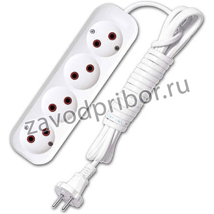 Удлинитель 4х3м без заземл. 6А IP20 У6-766 ШВВП 2х0.75 UNIVersal 9631943