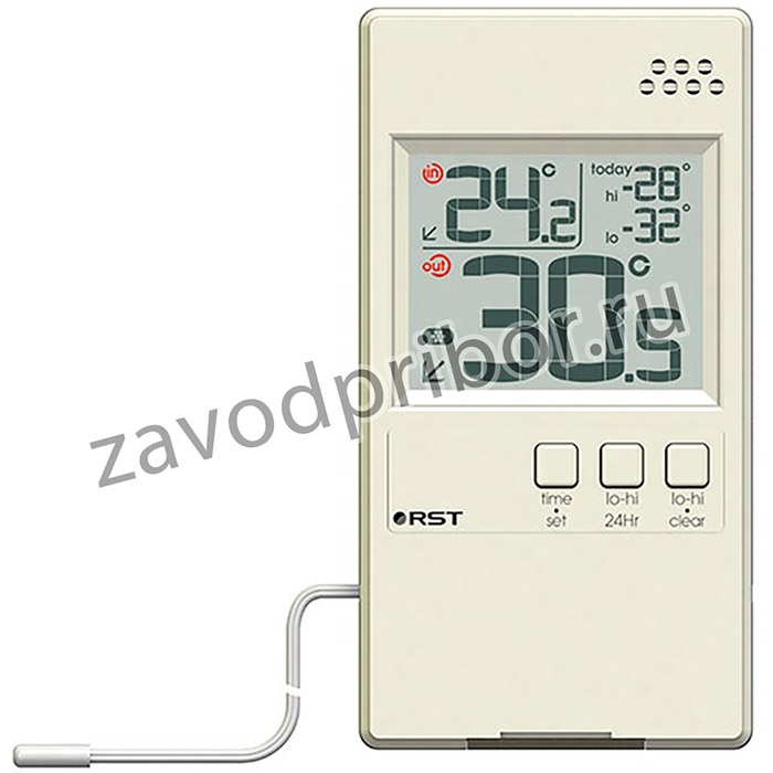 01591 RST Оконный термометр, дом/улица, слоновая кость (ivory). EAN 7316040015915