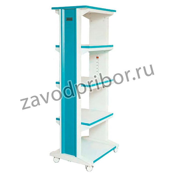 ГМ-СТ LAB RAL9010 — подкатная лабораторная стойка серии Гамма 750х600х1960 мм