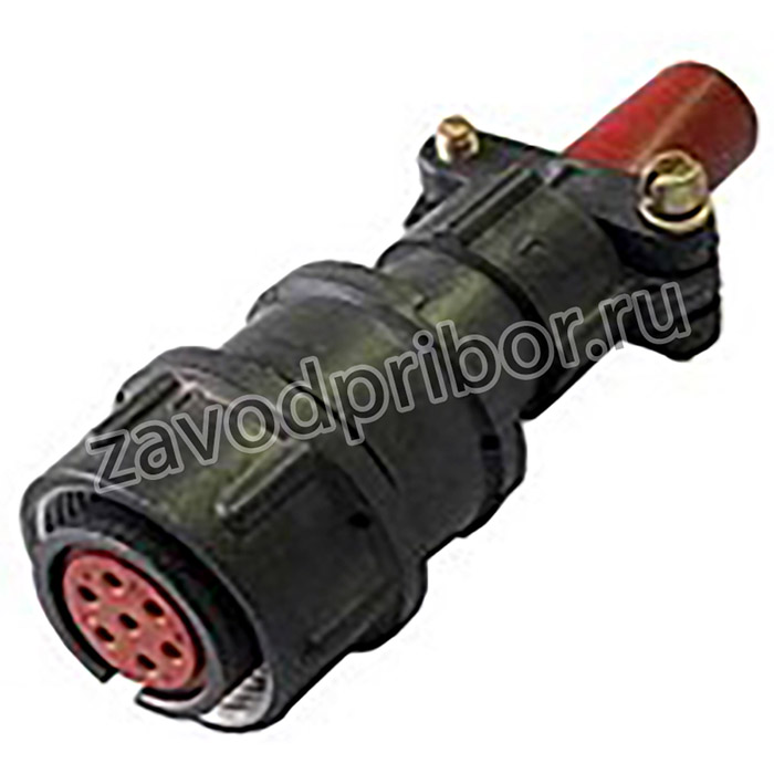 2РМ18КПЭ7Г1В1, Розетка на кабель с прямым патрубком для экранированного кабеля