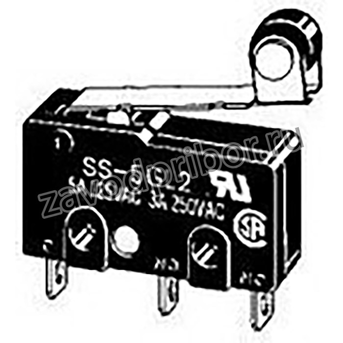SS-5GL-2, Микропереключатель SNAP ACTION; с рычагом (с роликом); SPDT
