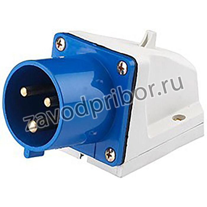 Вилка 523 стационарная 2Р+РЕ 32А 230В IP44 HLT