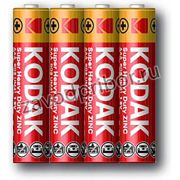 Батарейки Kodak R03-4S SUPER HEAVY DUTY Zinc [K3AHZ 4S]