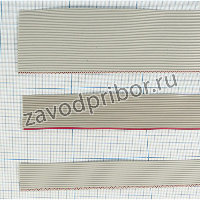 Кабель плоский (шлейф) 50 жил, шаг 1.27мм, серый; каб шлейф\50x0,12\ P1,27\сер\RC-50\