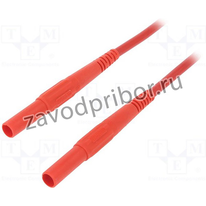XMS-419-10022, Измерительный провод, силикон, 1м, красный, 32А